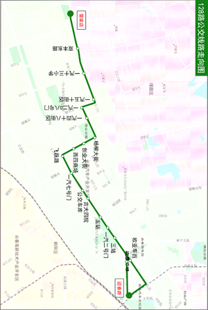 128路 迎春路 欧亚车百 三站 一汽二号门 五站 吉大四院 公交车库