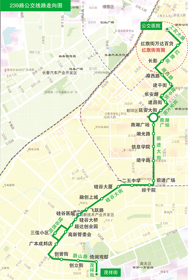 线路资料-239路-长春市公交车体广告 全国服务热线